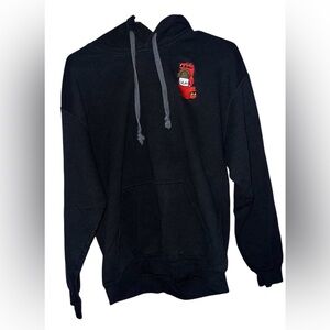 Black Pull On Hoodie Sweater Adults/Teens/Child Unisex Pic W/Dinosaur Costume